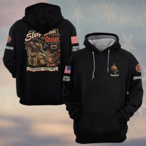Custom Name & Department Sleep When It's Quiet Skeleton In Recliner Firefighter #DQH0989 - Hoodie